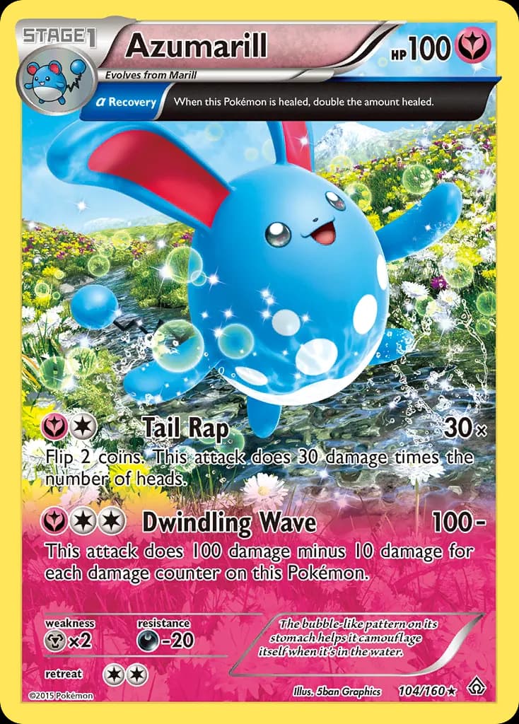 Azumarill — Primal Clash 104 Pokémon card