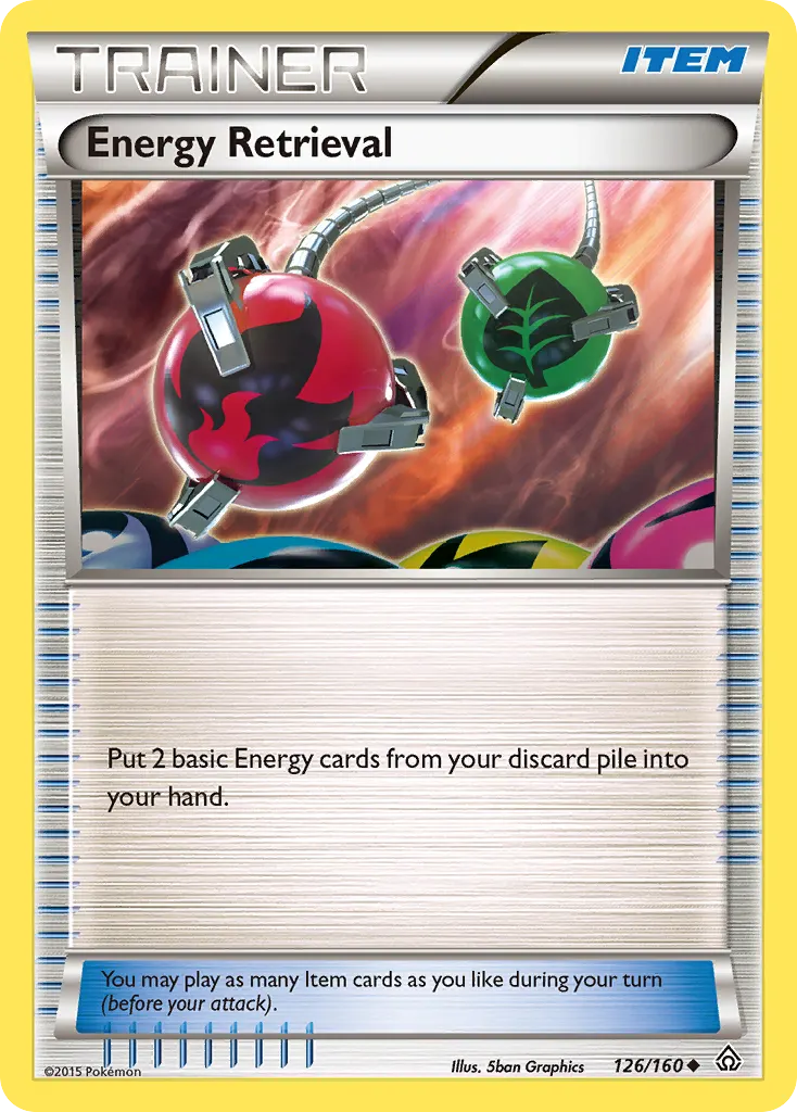 Energy Retrieval — Primal Clash 126 Pokémon card