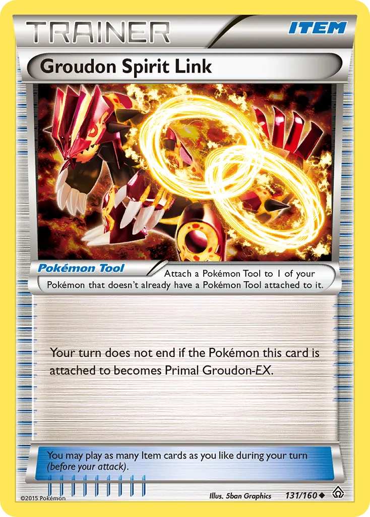 Groudon Spirit Link — Primal Clash 131 Pokémon card