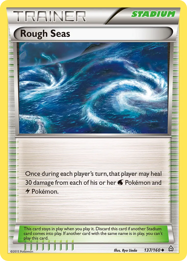 Rough Seas — Primal Clash 137 Pokémon card