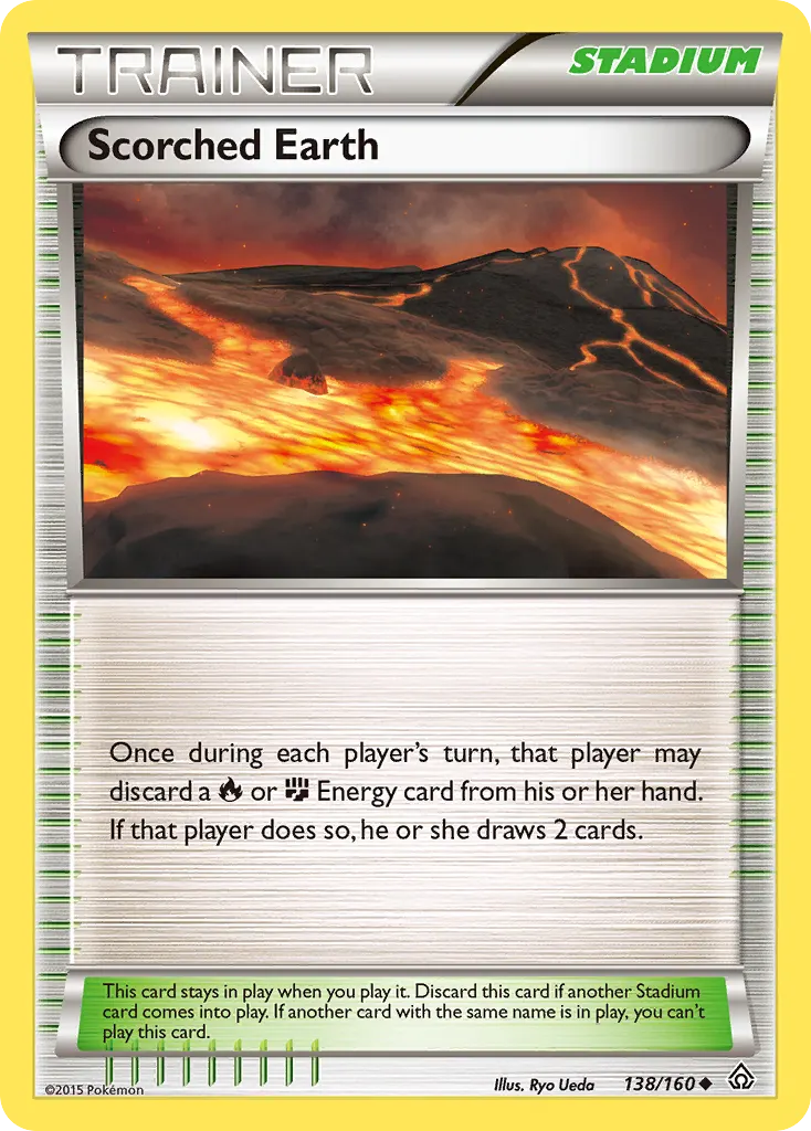 Scorched Earth — Primal Clash 138 Pokémon card