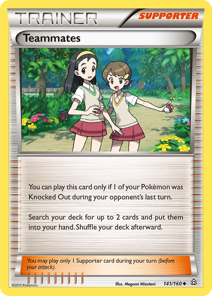 Teammates — Primal Clash 141 Pokémon card