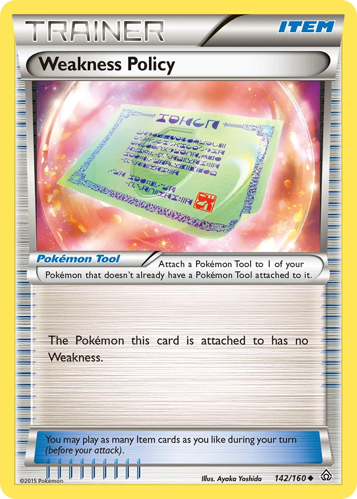Weakness Policy — Primal Clash 142 Pokémon card