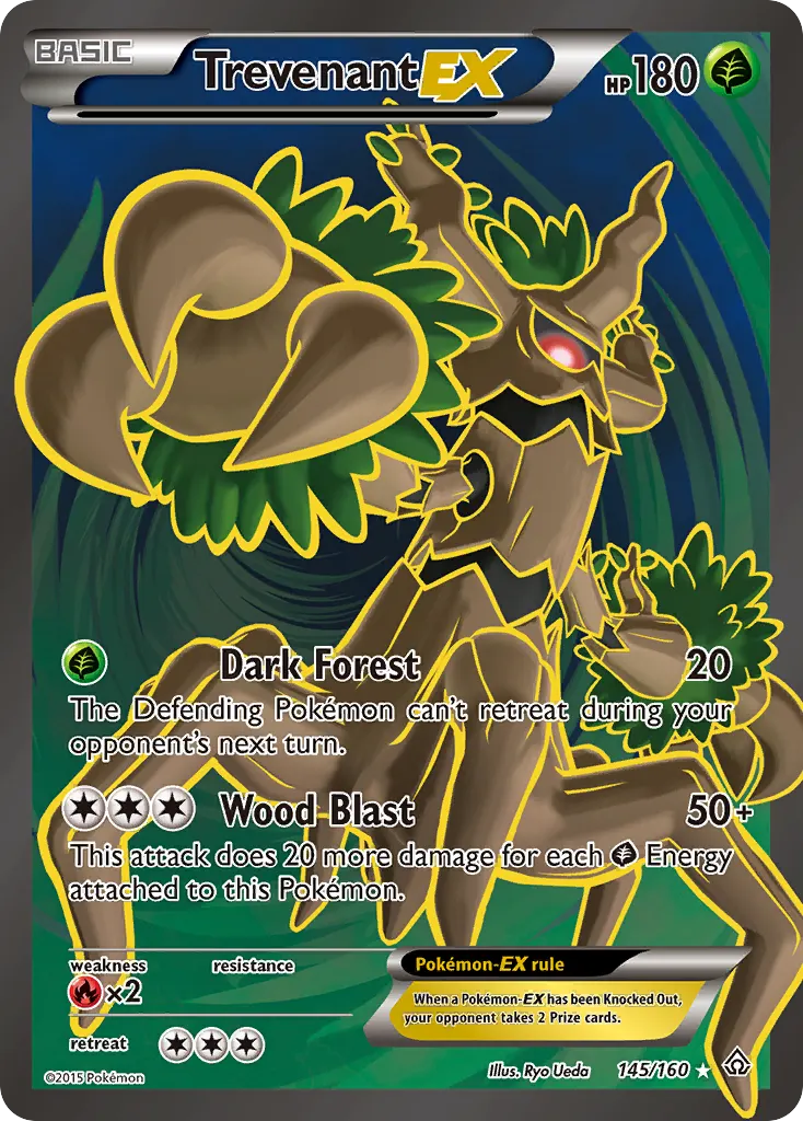 Trevenant-EX — Primal Clash 145 Pokémon card