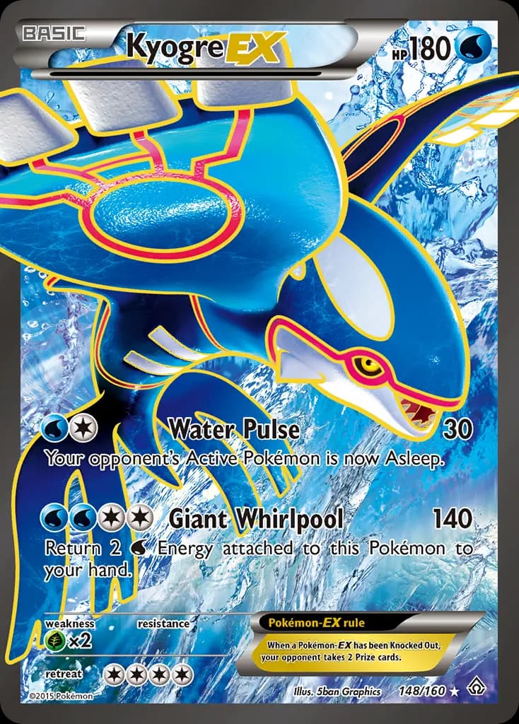 Kyogre-EX — Primal Clash 148 Pokémon card