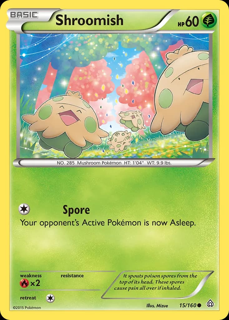 Shroomish — Primal Clash 15 Pokémon card