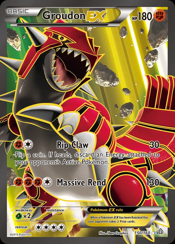 Groudon-EX — Primal Clash 150 Pokémon card