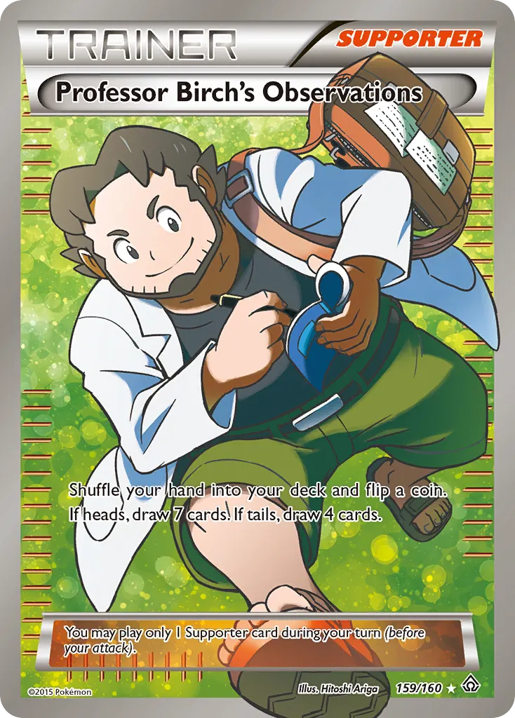 Professor Birch's Observations — Primal Clash 159 Pokémon card