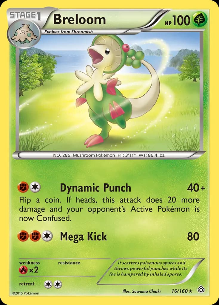 Breloom — Primal Clash 16 Pokémon card