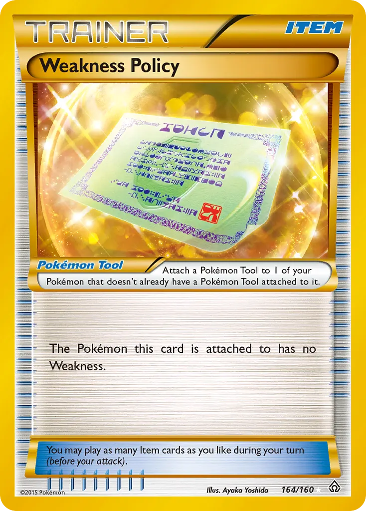 Weakness Policy — Primal Clash 164 Pokémon card