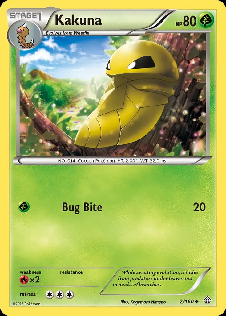 Kakuna — Primal Clash 2 Pokémon card