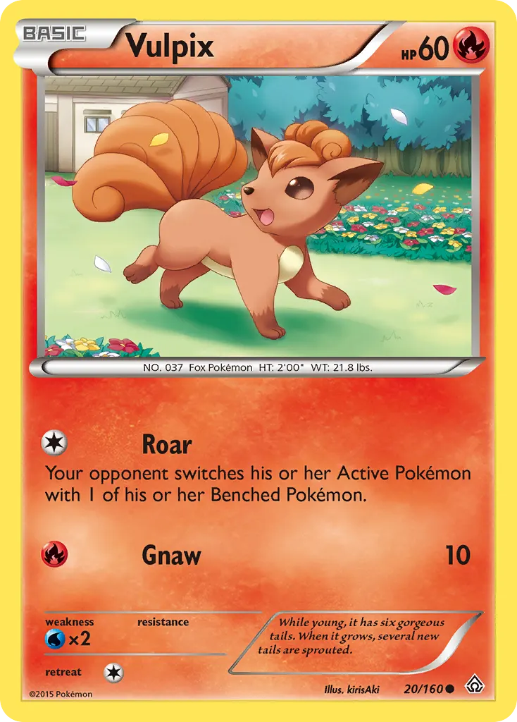 Vulpix — Primal Clash 20 Pokémon card