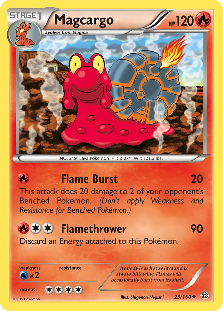 Magcargo — Primal Clash 23 Pokémon card