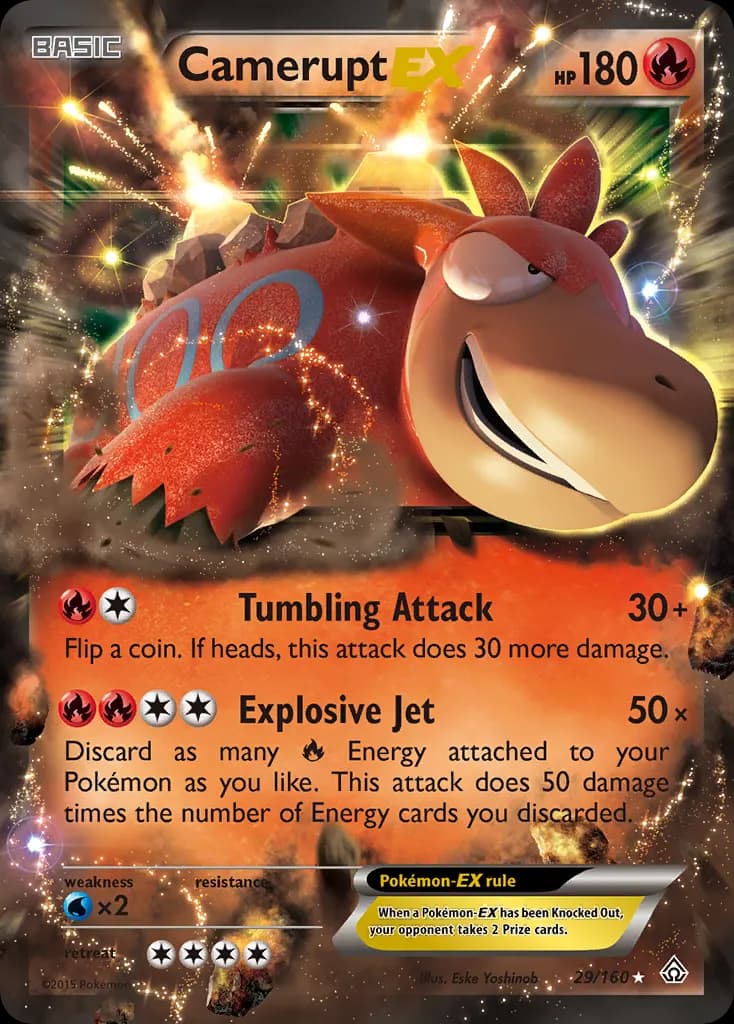 Camerupt-EX — Primal Clash 29 Pokémon card