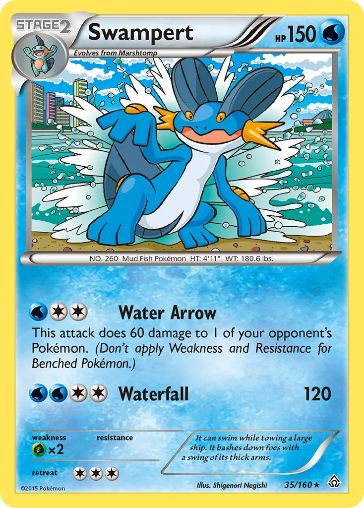 Swampert — Primal Clash 35 Pokémon card