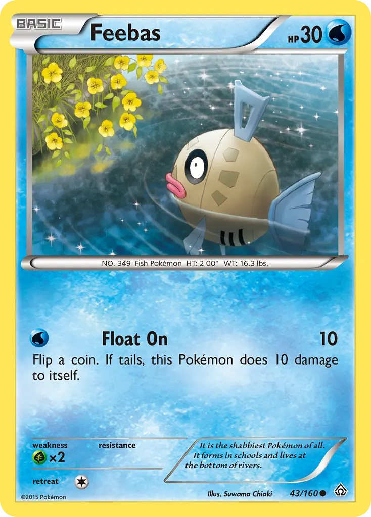 Feebas — Primal Clash 43 Pokémon card