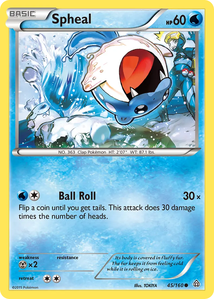 Spheal — Primal Clash 45 Pokémon card