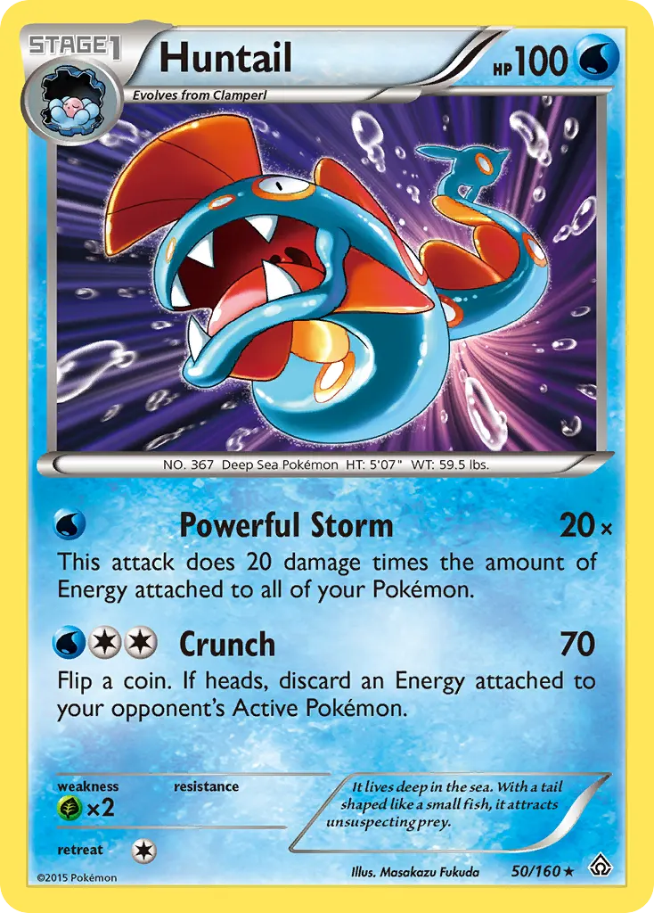 Huntail — Primal Clash 50 Pokémon card