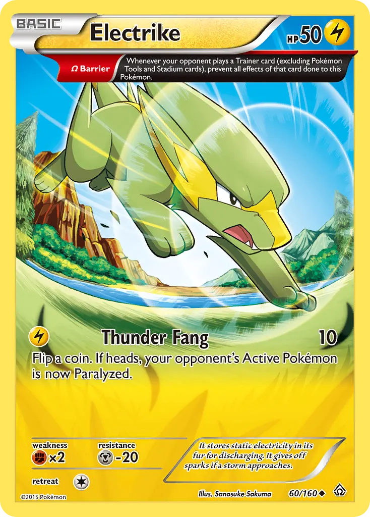 Electrike — Primal Clash 60 Pokémon card