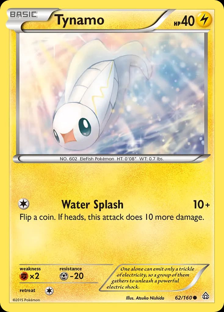 Tynamo — Primal Clash 62 Pokémon card