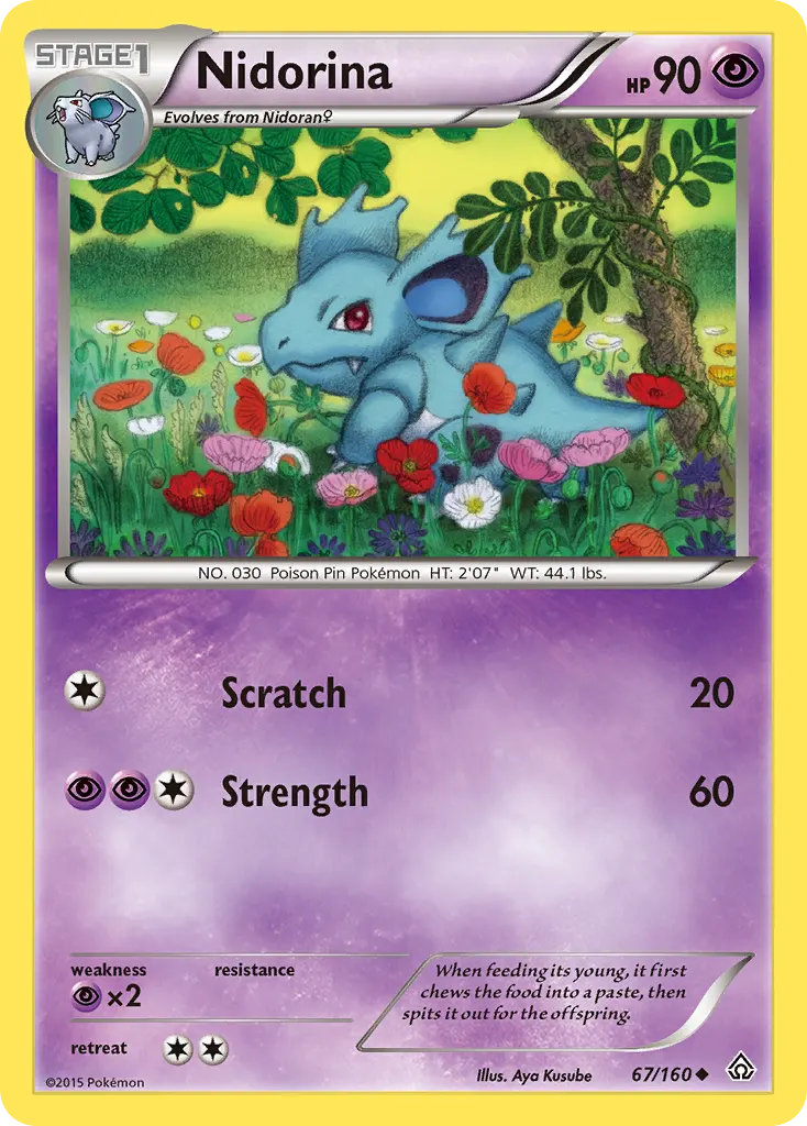 Nidorina — Primal Clash 67 Pokémon card