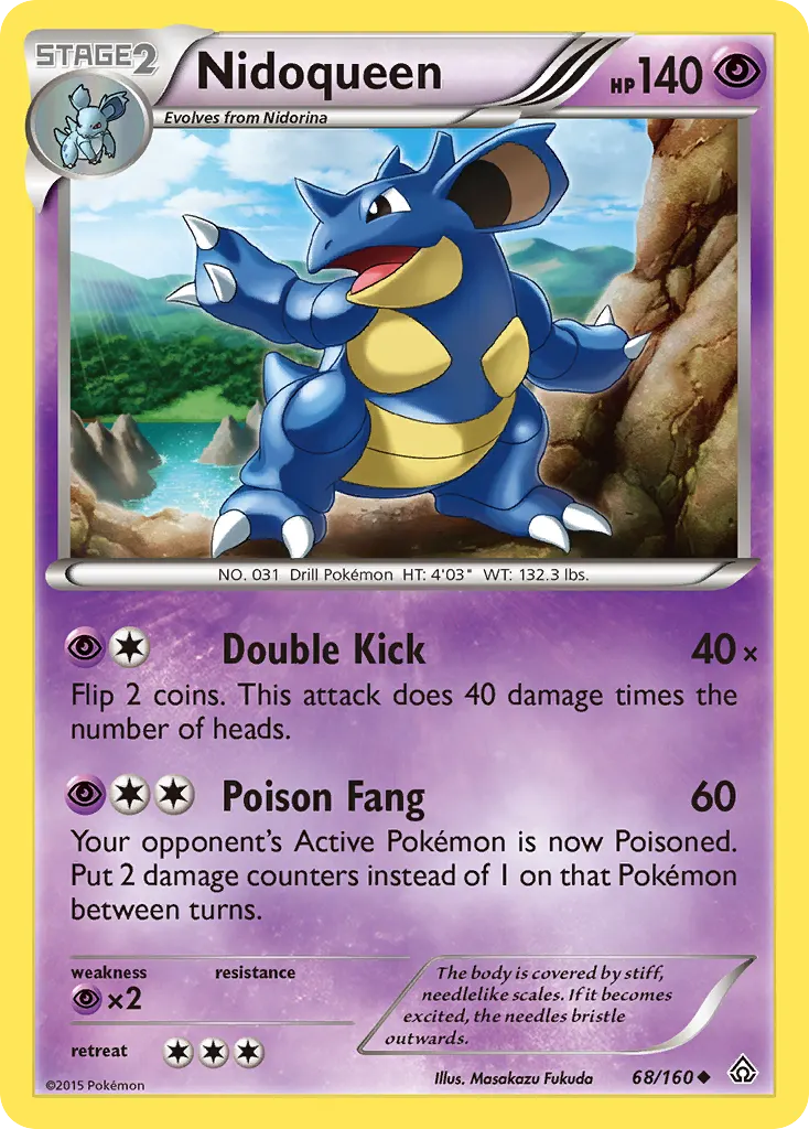 Nidoqueen — Primal Clash 68 Pokémon card