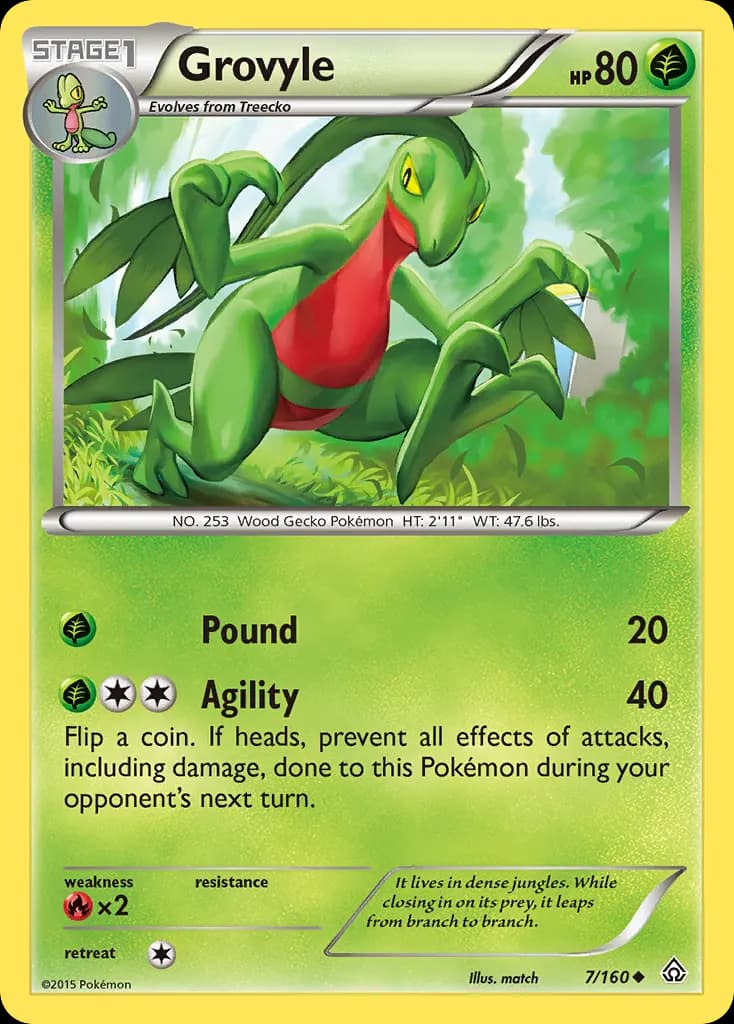 Grovyle — Primal Clash 7 Pokémon card