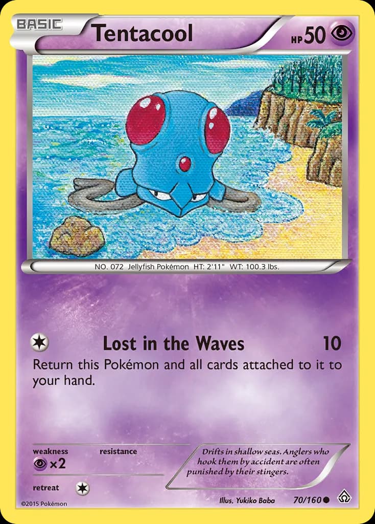 Tentacool — Primal Clash 70 Pokémon card