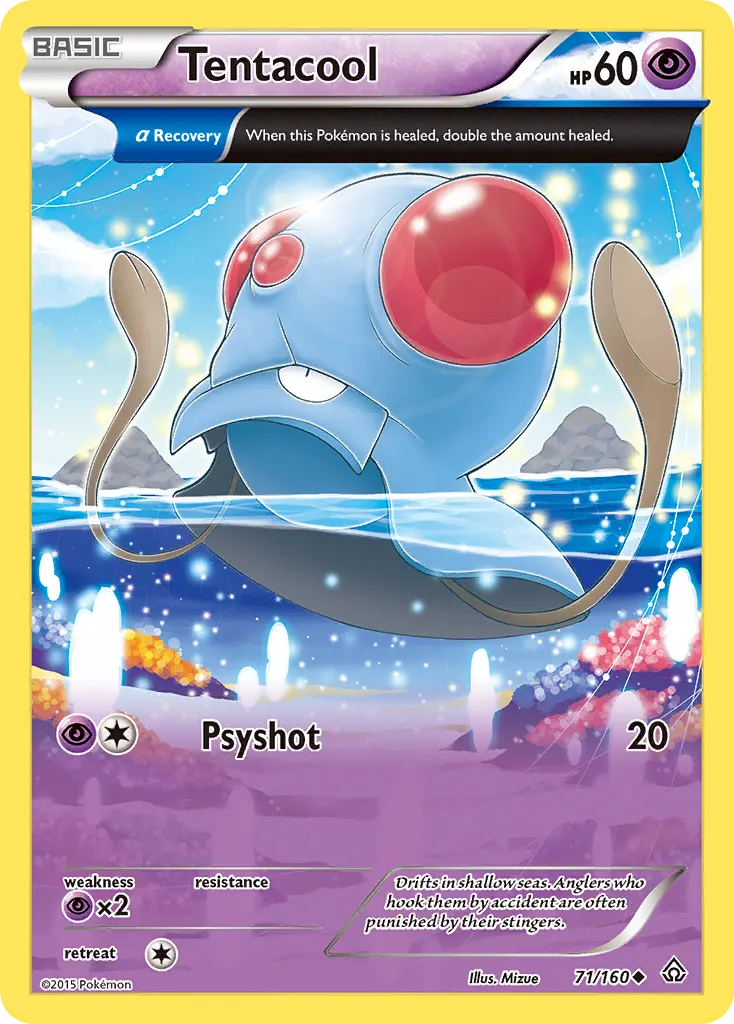 Tentacool — Primal Clash 71 Pokémon card
