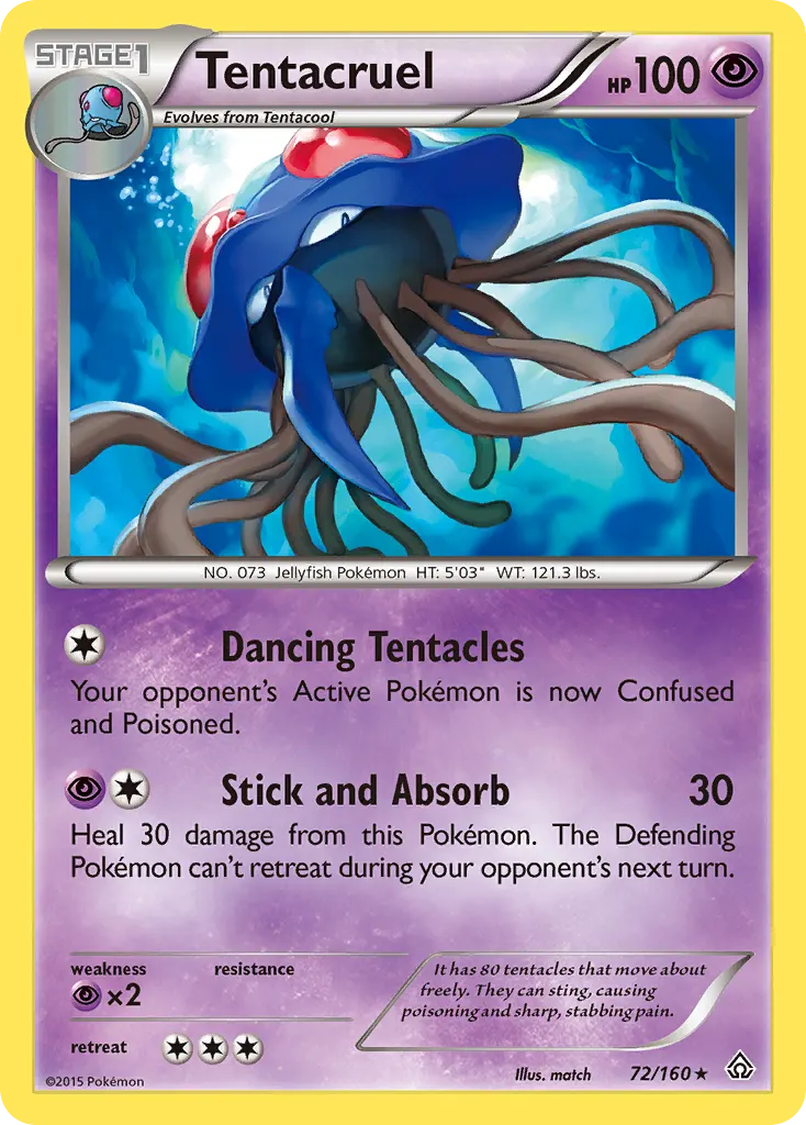 Tentacruel — Primal Clash 72 Pokémon card