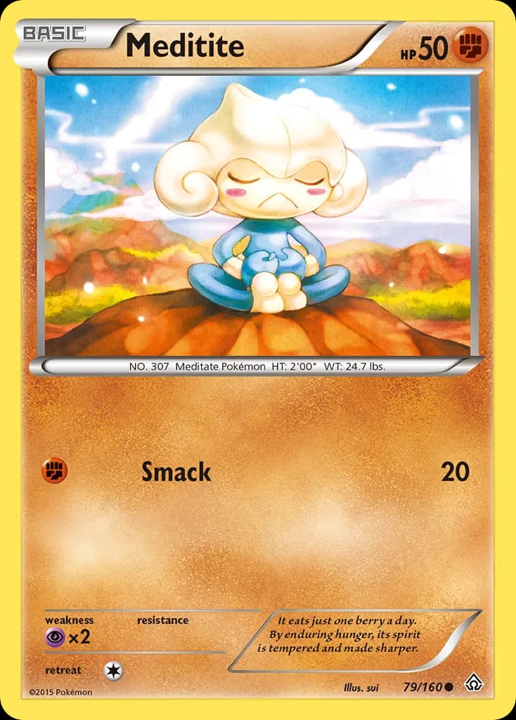 Meditite — Primal Clash 79 Pokémon card