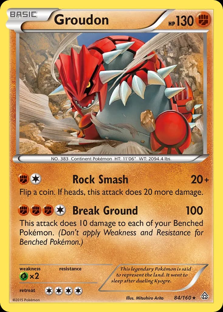 Groudon — Primal Clash 84 Pokémon card