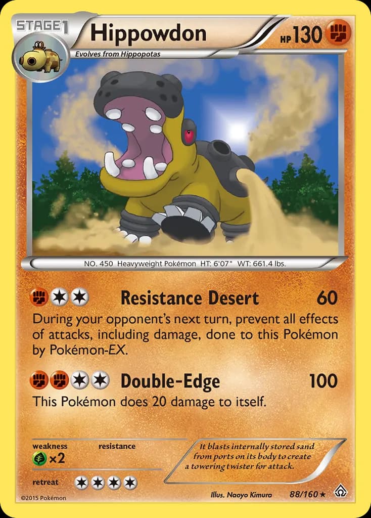 Hippowdon — Primal Clash 88 Pokémon card