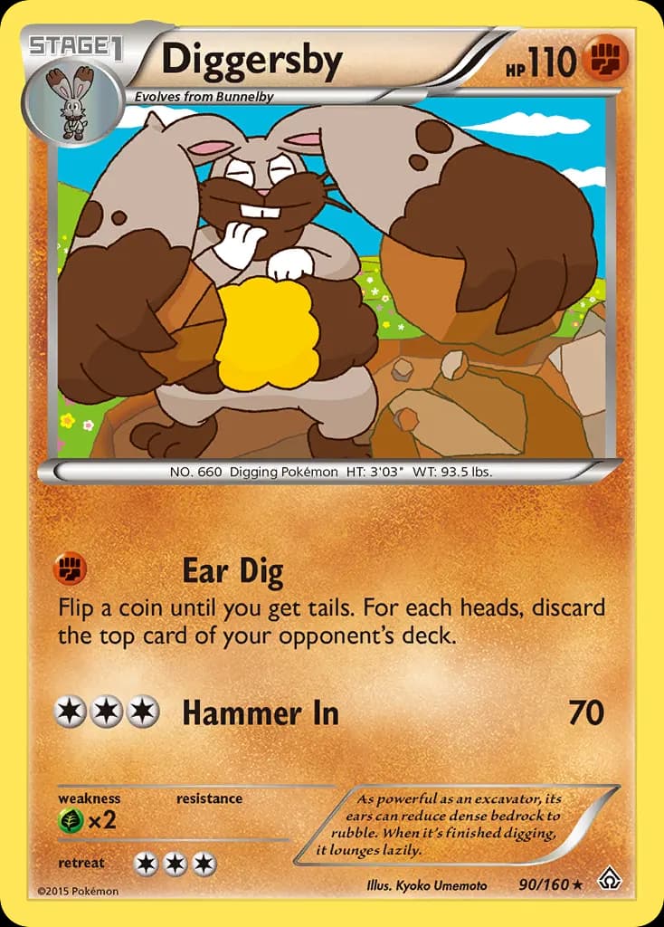 Diggersby — Primal Clash 90 Pokémon card