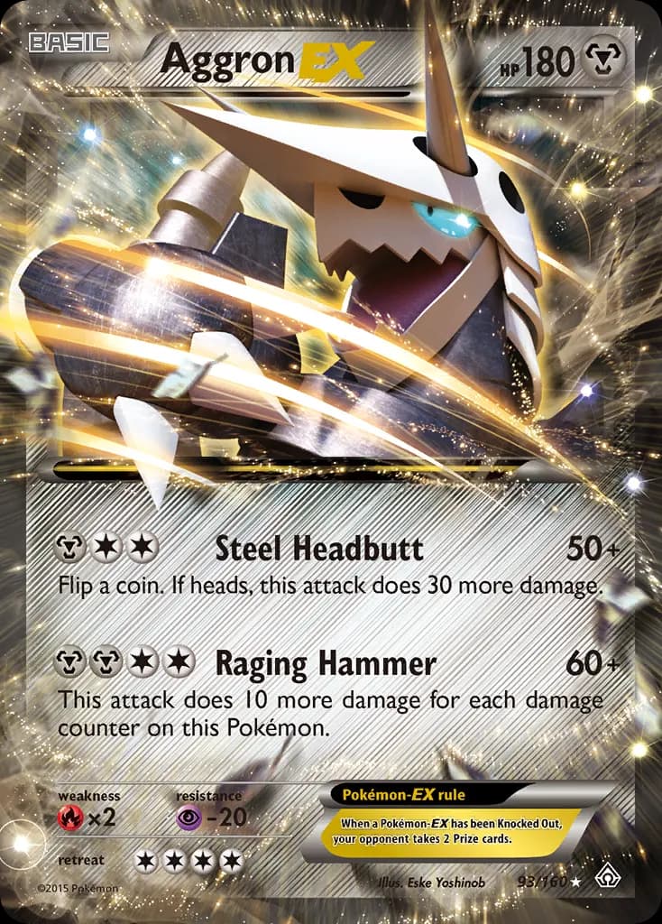 Aggron-EX — Primal Clash 93 Pokémon card