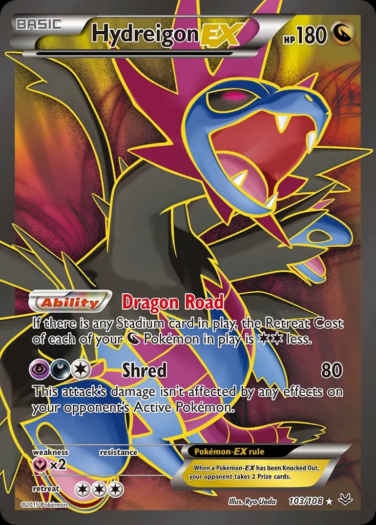 Hydreigon-EX — Roaring Skies 103 Pokémon card