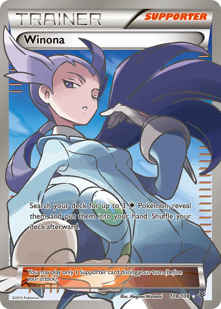Winona — Roaring Skies 108 Pokémon card