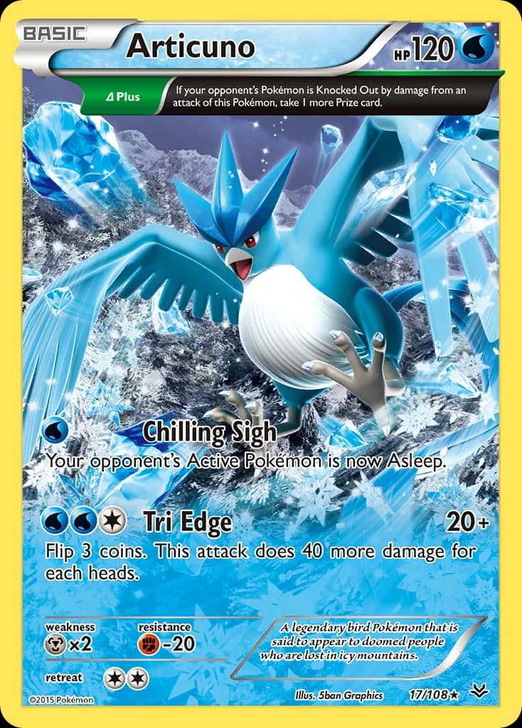 Articuno — Roaring Skies 17 Pokémon card
