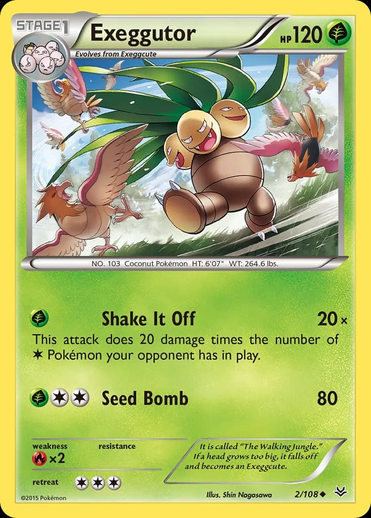 Exeggutor — Roaring Skies 2 Pokémon card