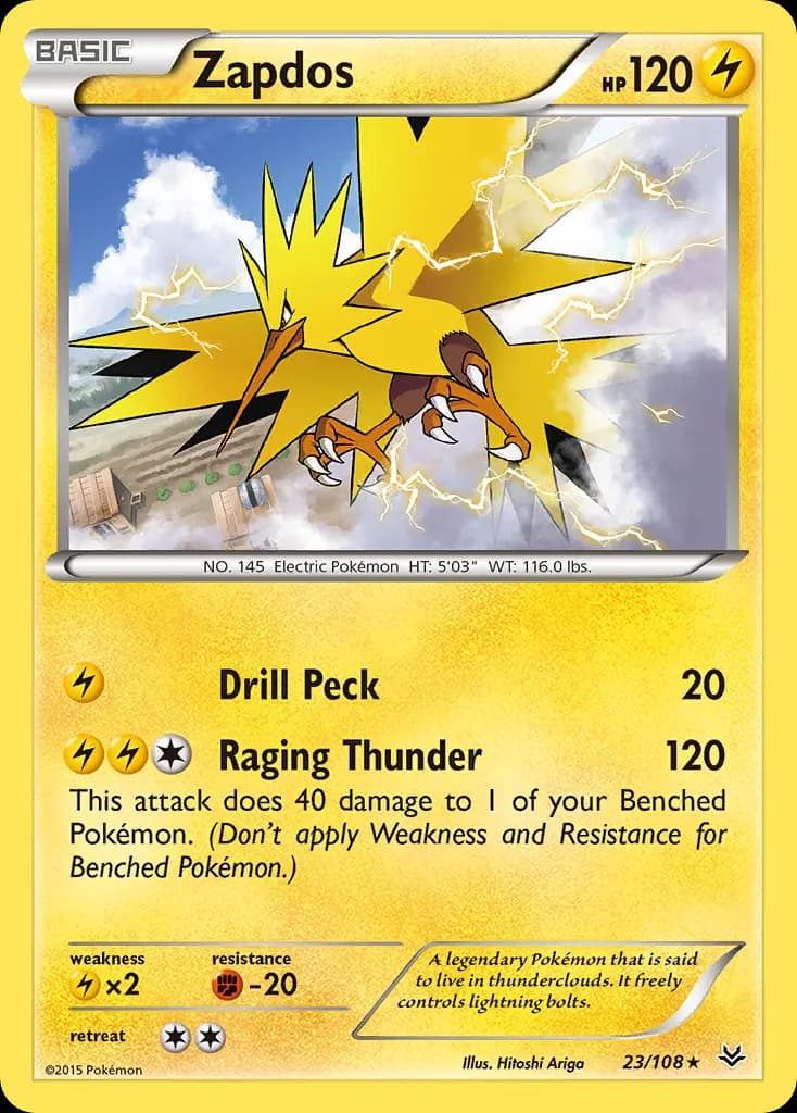 Zapdos — Roaring Skies 23 Pokémon card