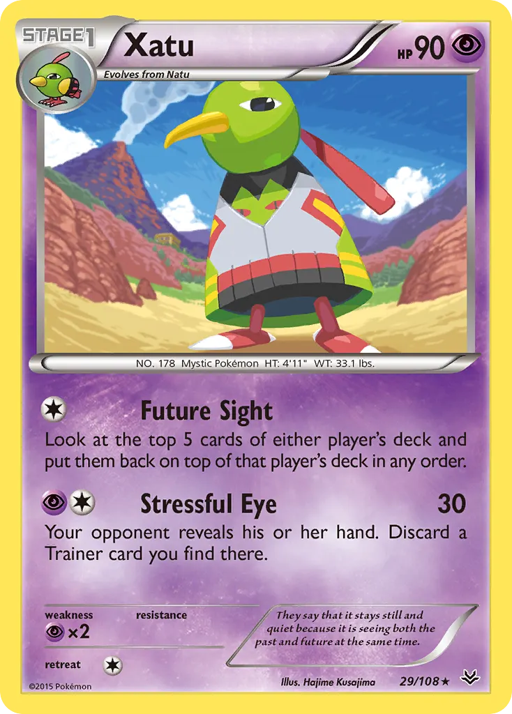 Xatu — Roaring Skies 29 Pokémon card