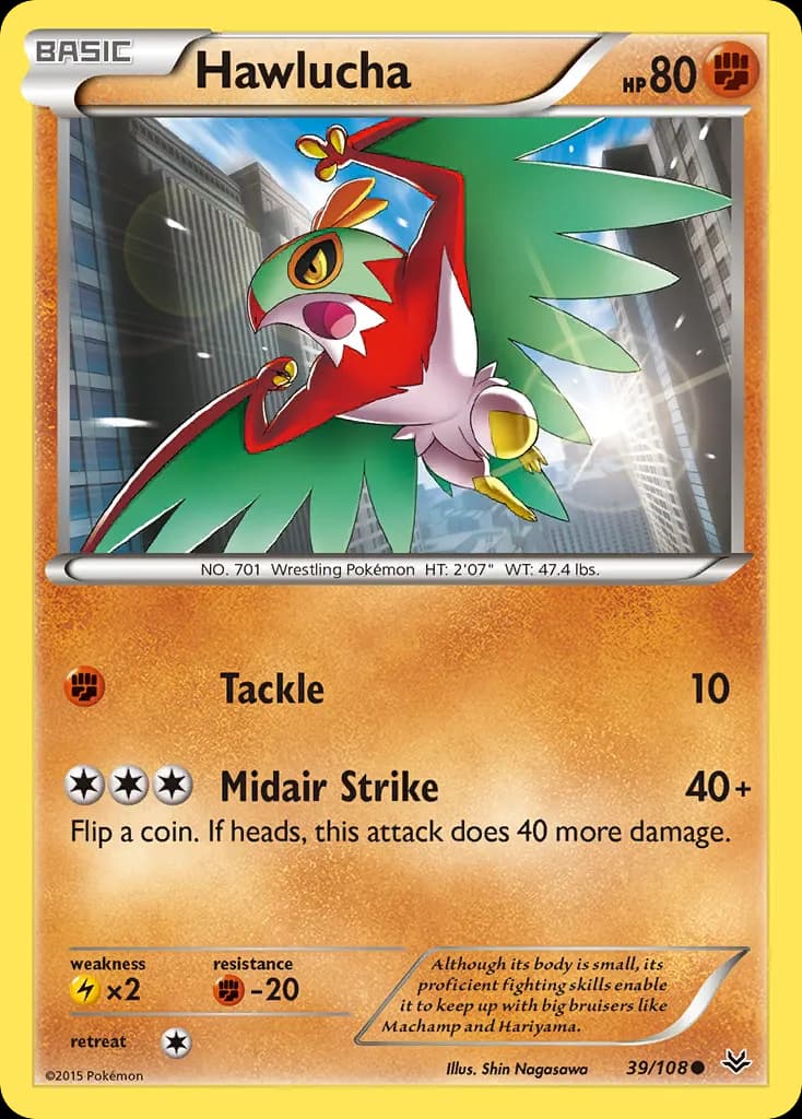 Hawlucha — Roaring Skies 39 Pokémon card