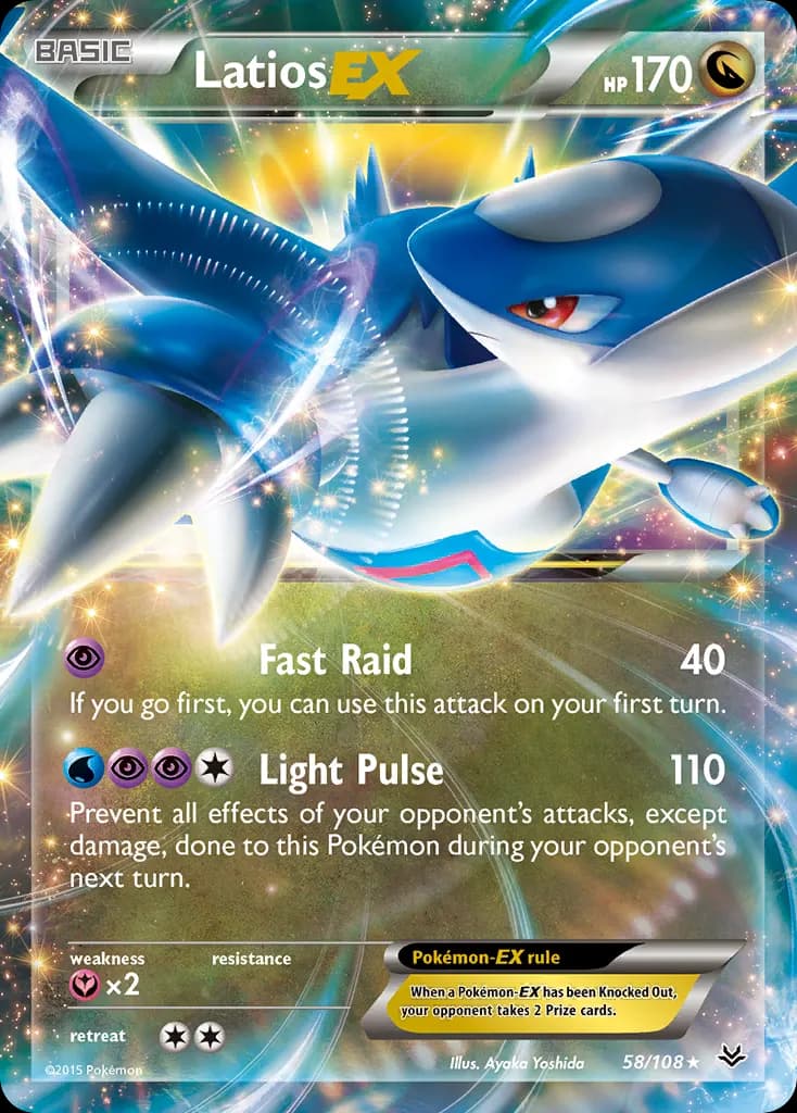 Latios-EX — Roaring Skies 58 Pokémon card