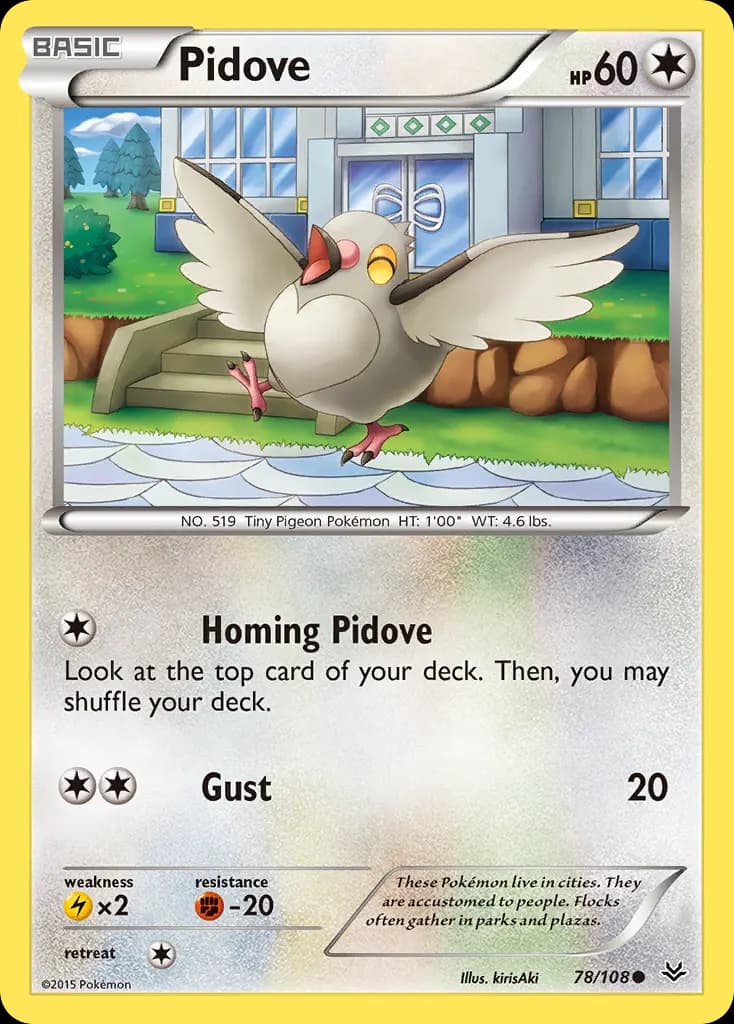 Pidove — Roaring Skies 78 Pokémon card