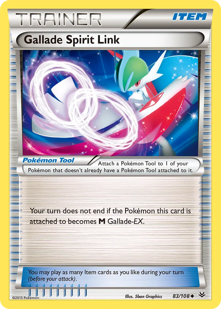 Gallade Spirit Link — Roaring Skies 83 Pokémon card