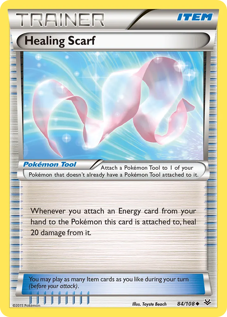Healing Scarf — Roaring Skies 84 Pokémon card