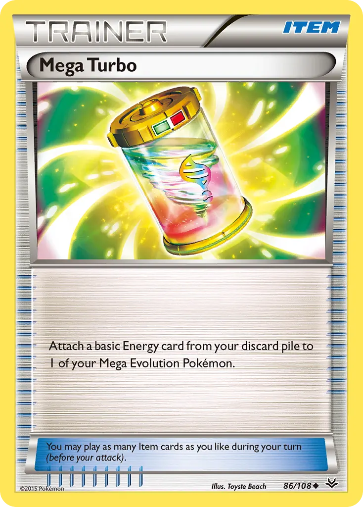 Mega Turbo — Roaring Skies 86 Pokémon card