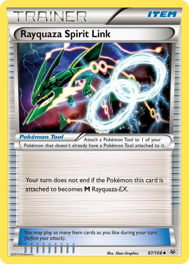 Rayquaza Spirit Link — Roaring Skies 87 Pokémon card