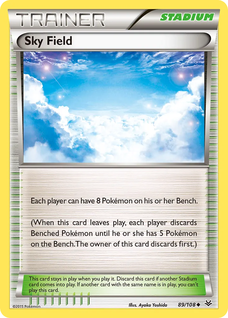 Sky Field — Roaring Skies 89 Pokémon card
