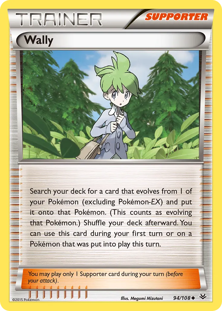 Wally — Roaring Skies 94 Pokémon card